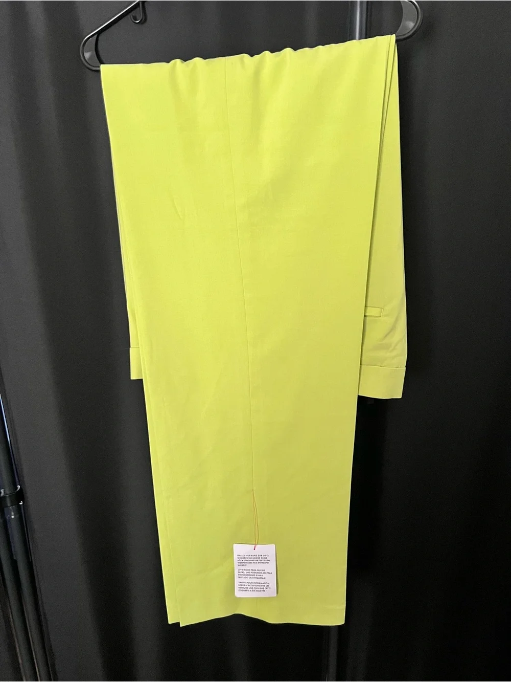ASOS Bright Lime Cropped Suit Jacket and Matching Trousers
